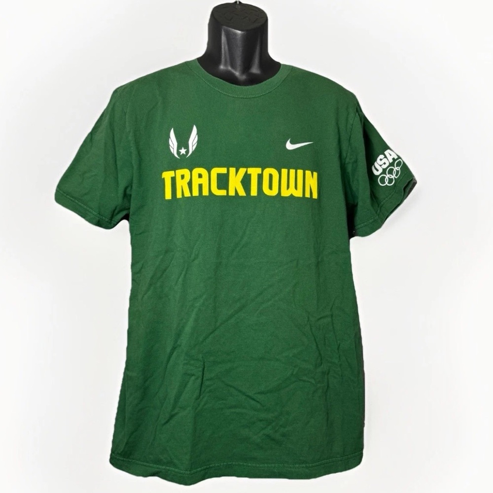 Nike 2012 Olympic Trials Tracktown Eugene Hayward Field Green T-Shirt Size Large